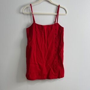Abercrombie & Fitch Red Button-Down Mini Dress